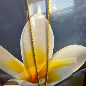 14 K Gold Rope Chain Necklace Solid gold